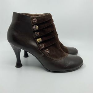 Vintage Y2K Mudd Maestro Victorian Steampunk Ankle Boots 8